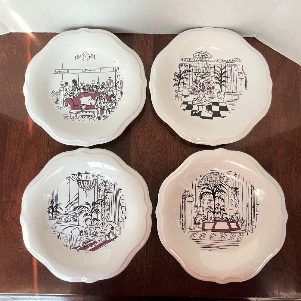 Set of 4 Pfaltzgraff Grand Hotel Salad Plates 9 Inch